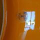 Vintage Putzler pendant lamp in Orange and White Opaline