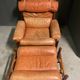 Arne Norell Inca Lounge Chair and footstool Sweden 1960's
