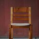 Set of 6 brutalist pine chairs, Hans Frydendal, Danish modernism, 1970s.