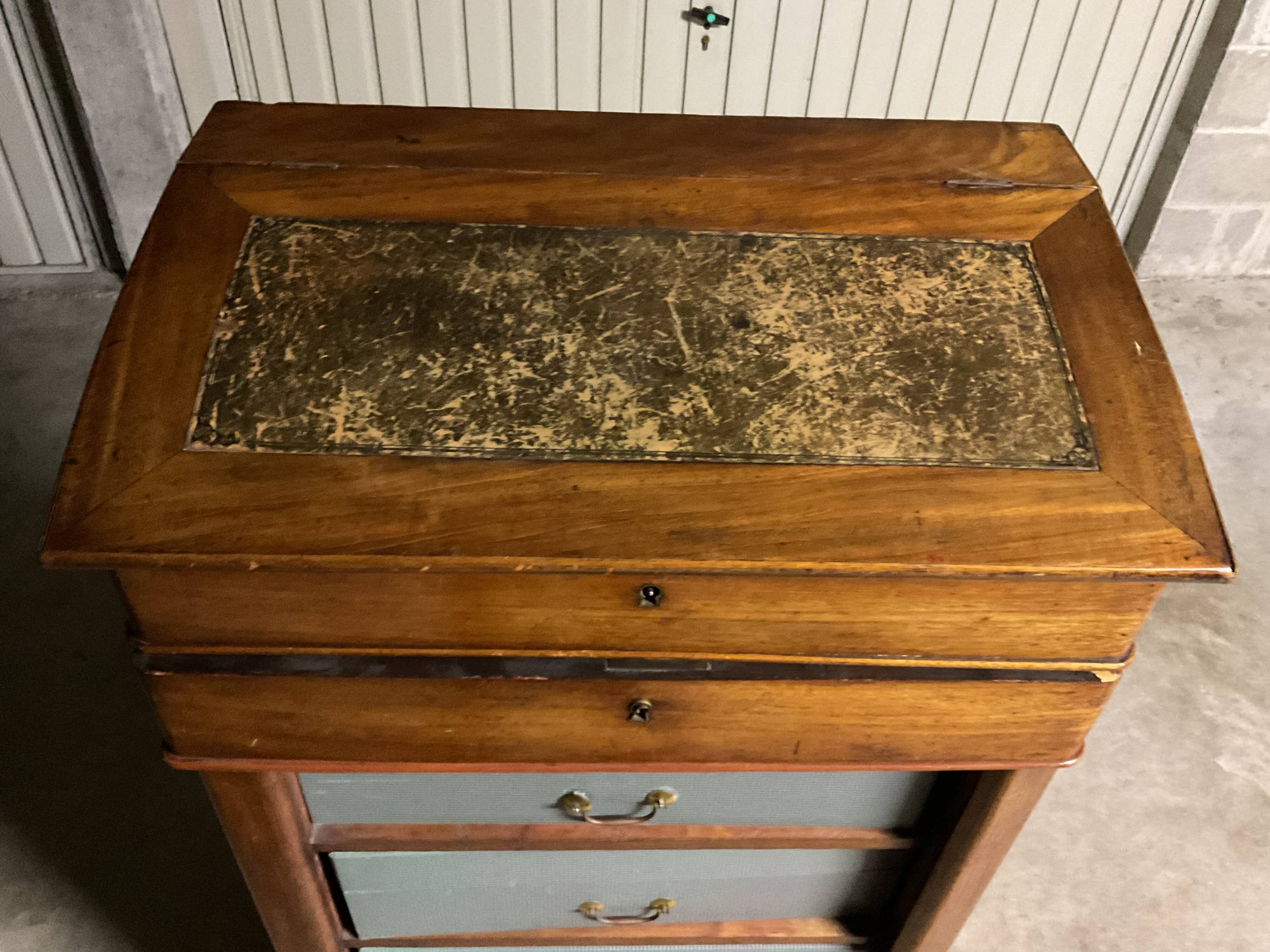 Notary desk, 19th century Restoration period.
