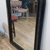 Louis Philippe black and gold mirror 108 x 77 cm