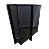 Showcase lacquered black design Behr years 80