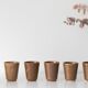 Lot de 6 verres en grès Digoin