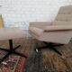 Fauteuil avec ottoman tchèque, 1960, Munzar et Moraves