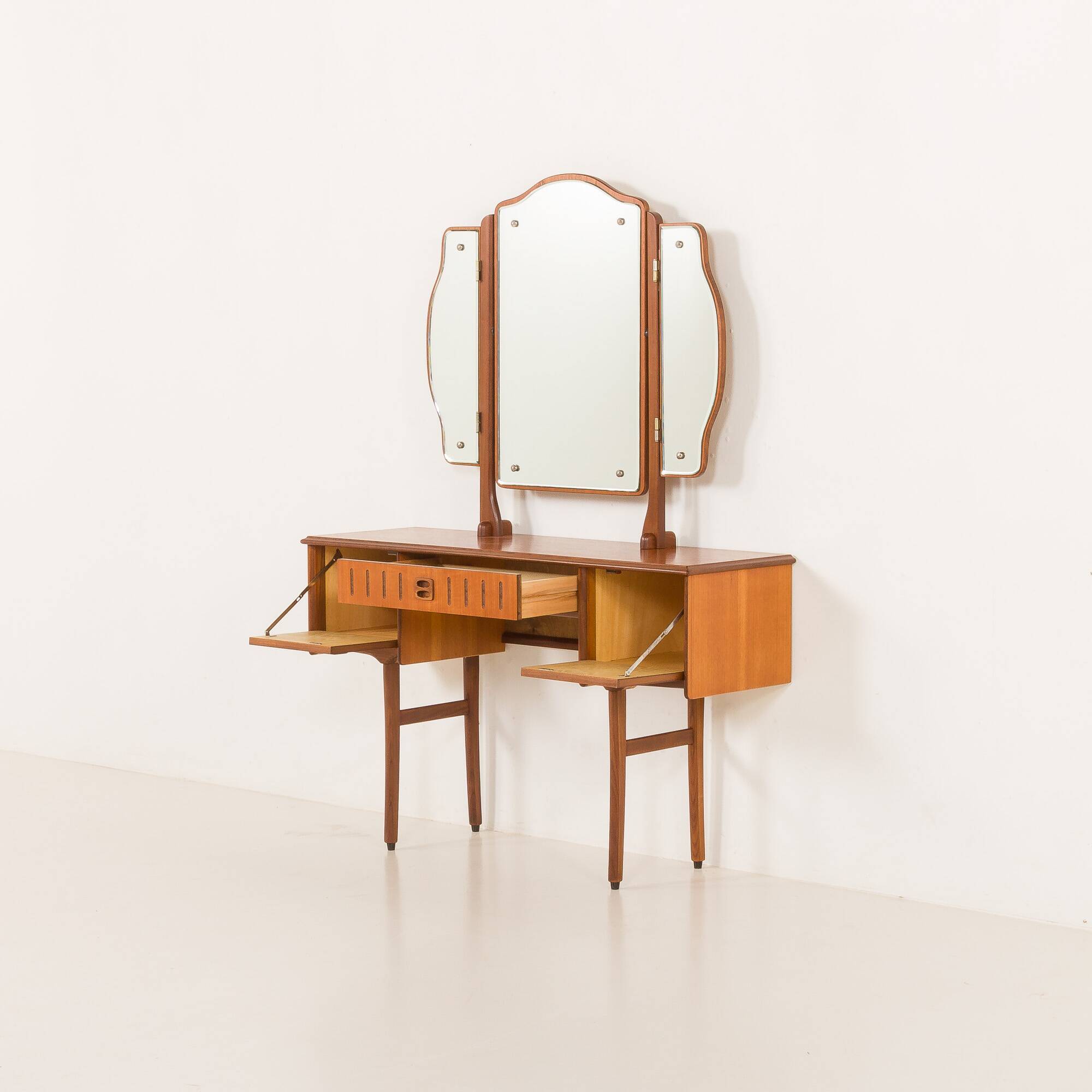 Scandinavian mid-century teak dressing table in teak, Norway, 1970s