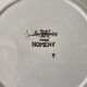 set of 6 flat plates Sarreguemines model "Nomeny" art deco 30s
