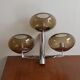 Wall lamp from Sciolari triple chrome and smoked glass