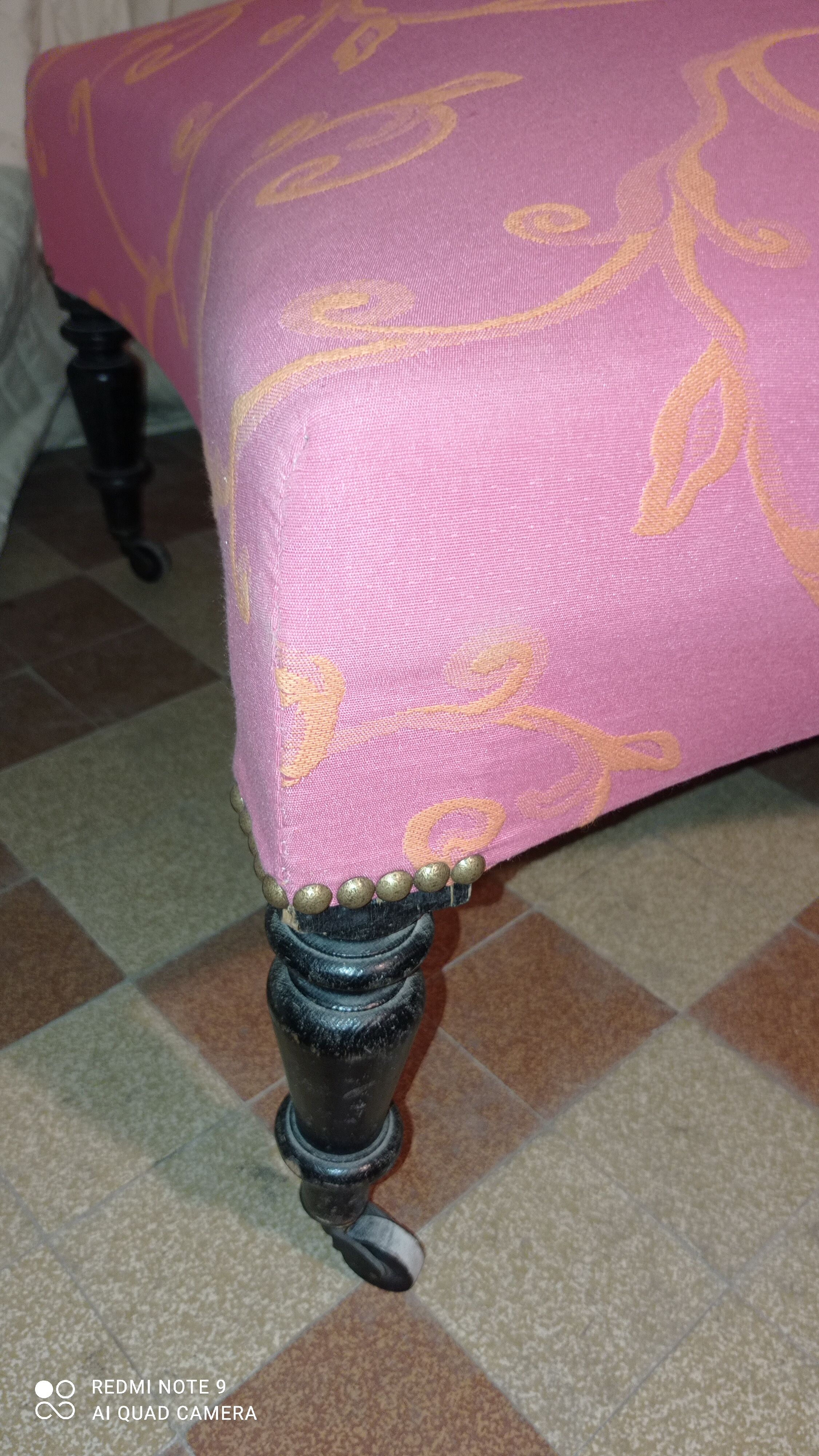 Upholstered footrest