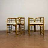 Rattan armchairs