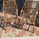 Pair of vintage rattan armchairs