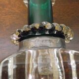 Antique Desk Candlestick from Vallérystal Crystal Factory, 1890s