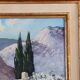 Huile sur toile signée Robert Mogisse XXème paysage provence cadre doré