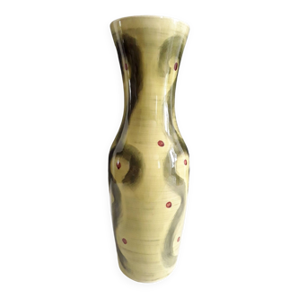 Vintage earthenware vase from Saint-Clément