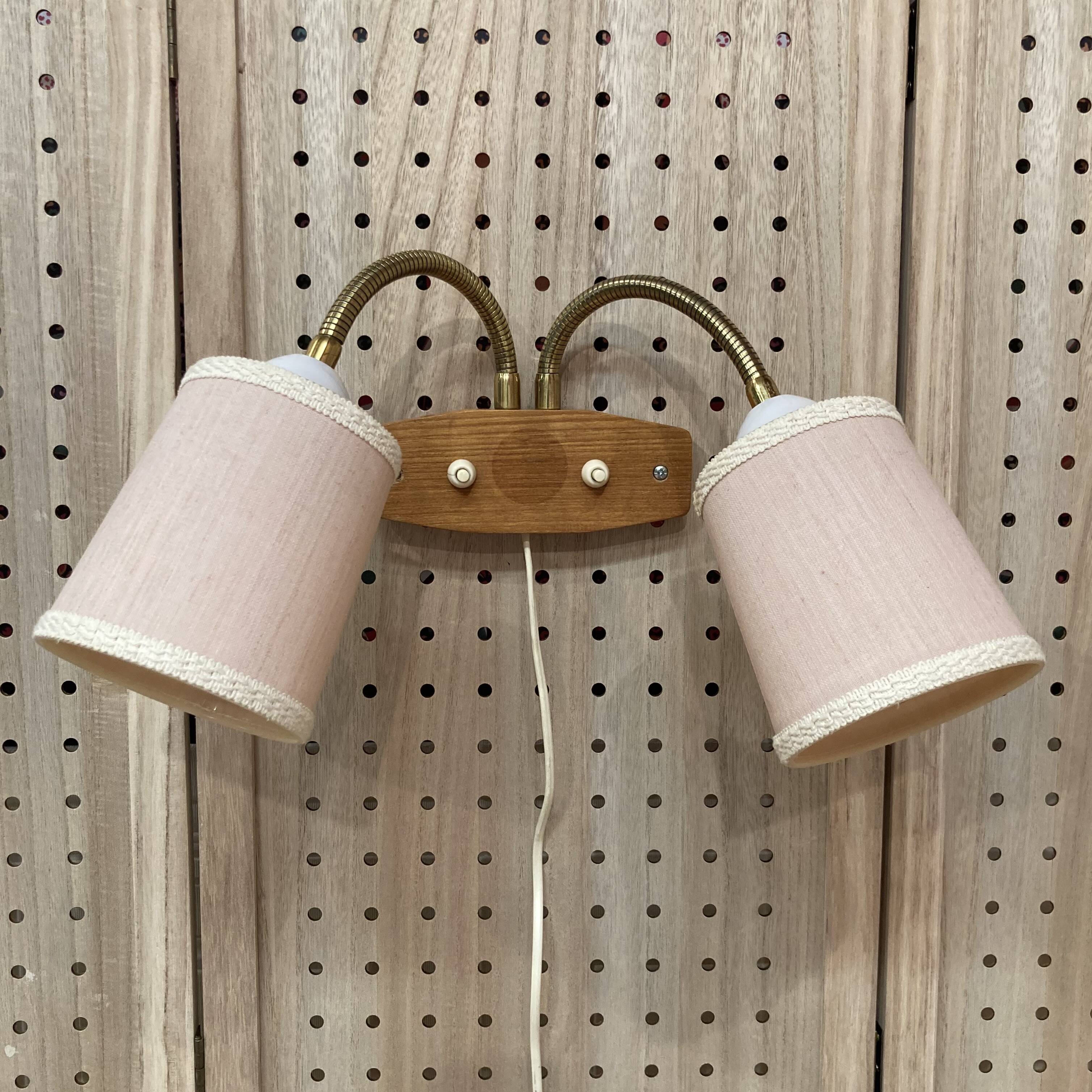 LARGE DOUBLE WALL LIGHT "1950 DESIGN".