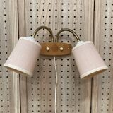 LARGE DOUBLE WALL LIGHT "1950 DESIGN".