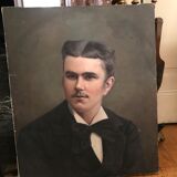 Portrait of a man oil on canvas 19th