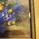 Old painting, still life with flowers, signed Marie Piat (1880-1977)