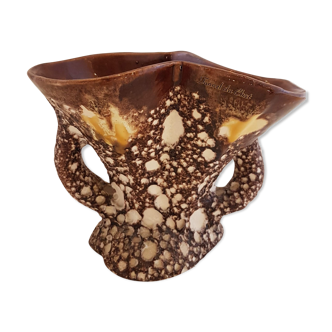Vallauris vase, fat Lava
