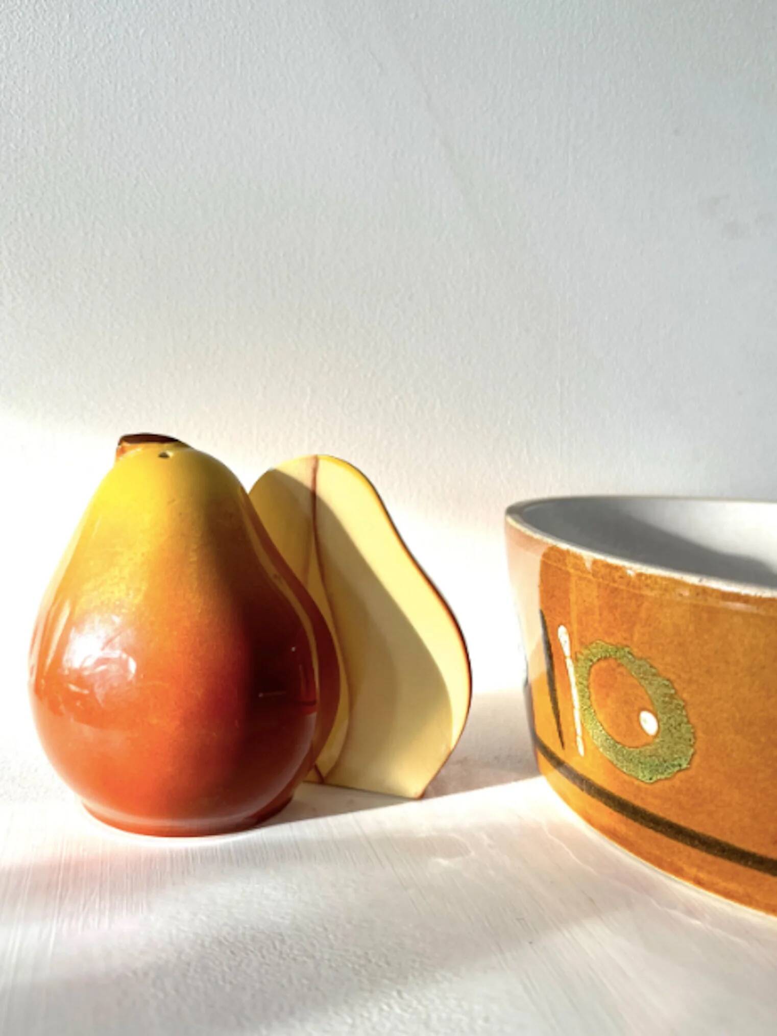 Vintage Carlton Ware Pear Salt and Pepper Shakers