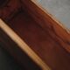 Larch and solid pine storage bench, Folk Art, Savoy, 1950