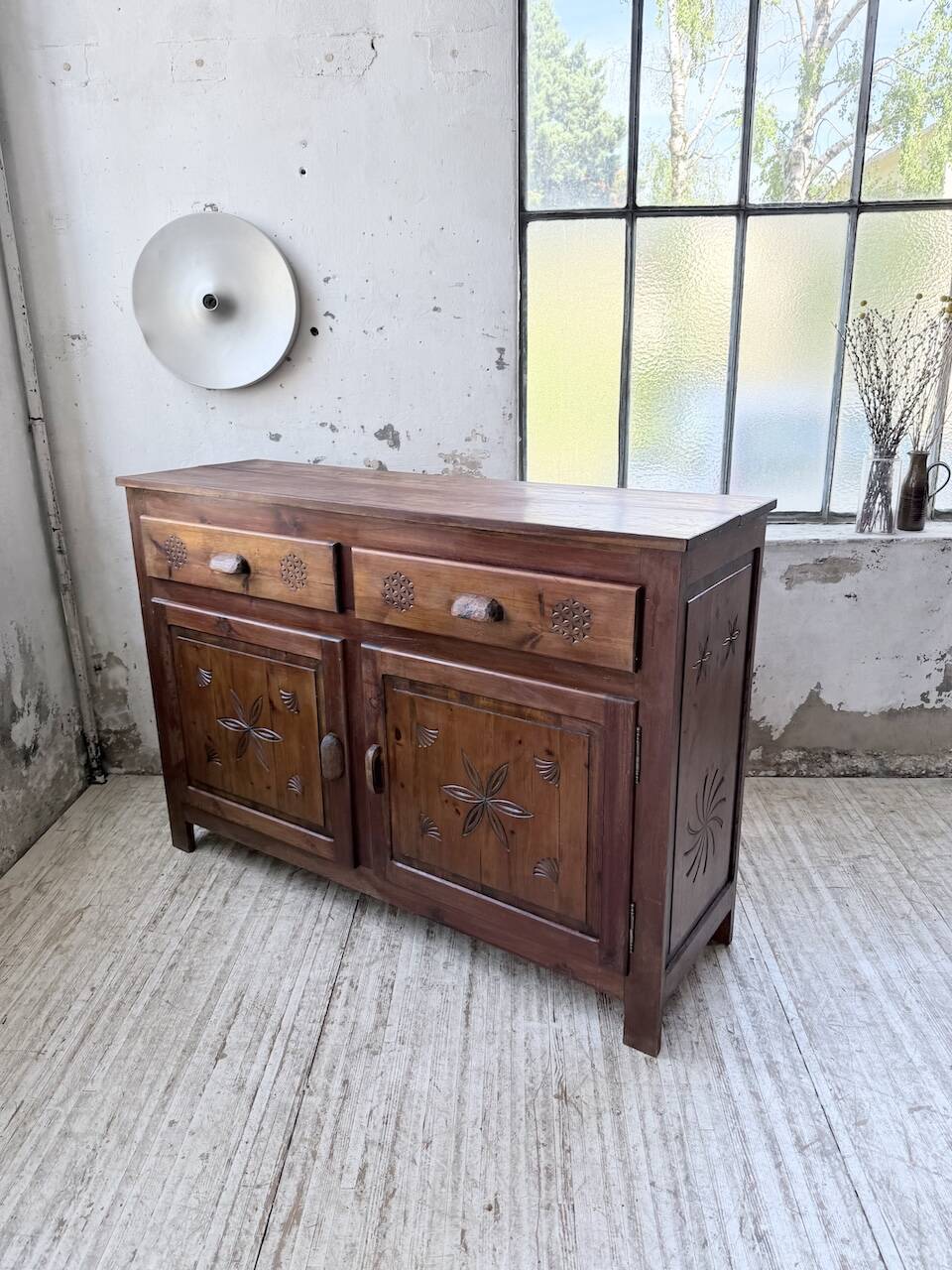 Jam cupboard, popular Savoyard art, 1950s.