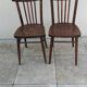 Pair of thonet bistro chairs stamped czechoslovakia vintage