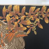 Decorative wall panel printed on canvas by Jean Lurçat "The noisy rooster"