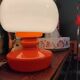 Opaline glass table lamp by Stepan Tabery for Valasske Mezirici 1970