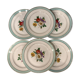 6 flat plates in half-porcelain Badonviller