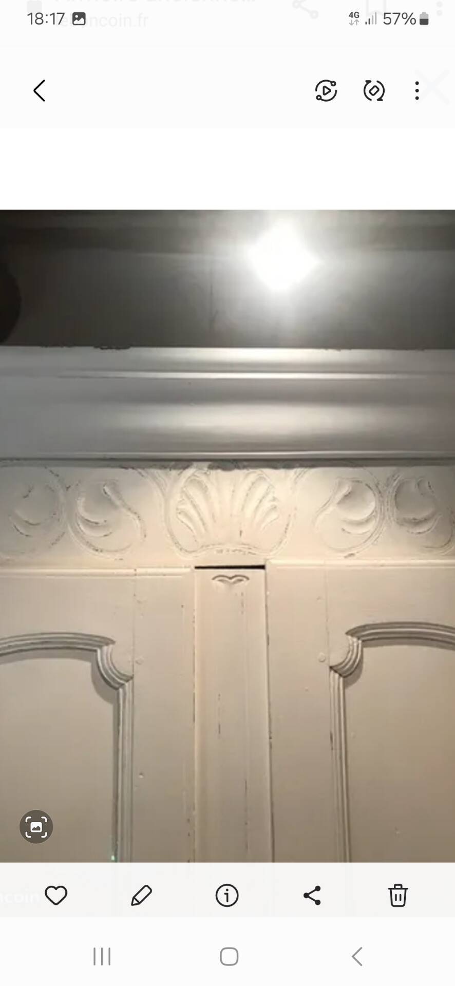 Antique oak wardrobe