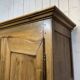 19th-century country wardrobe in blonde chestnut.