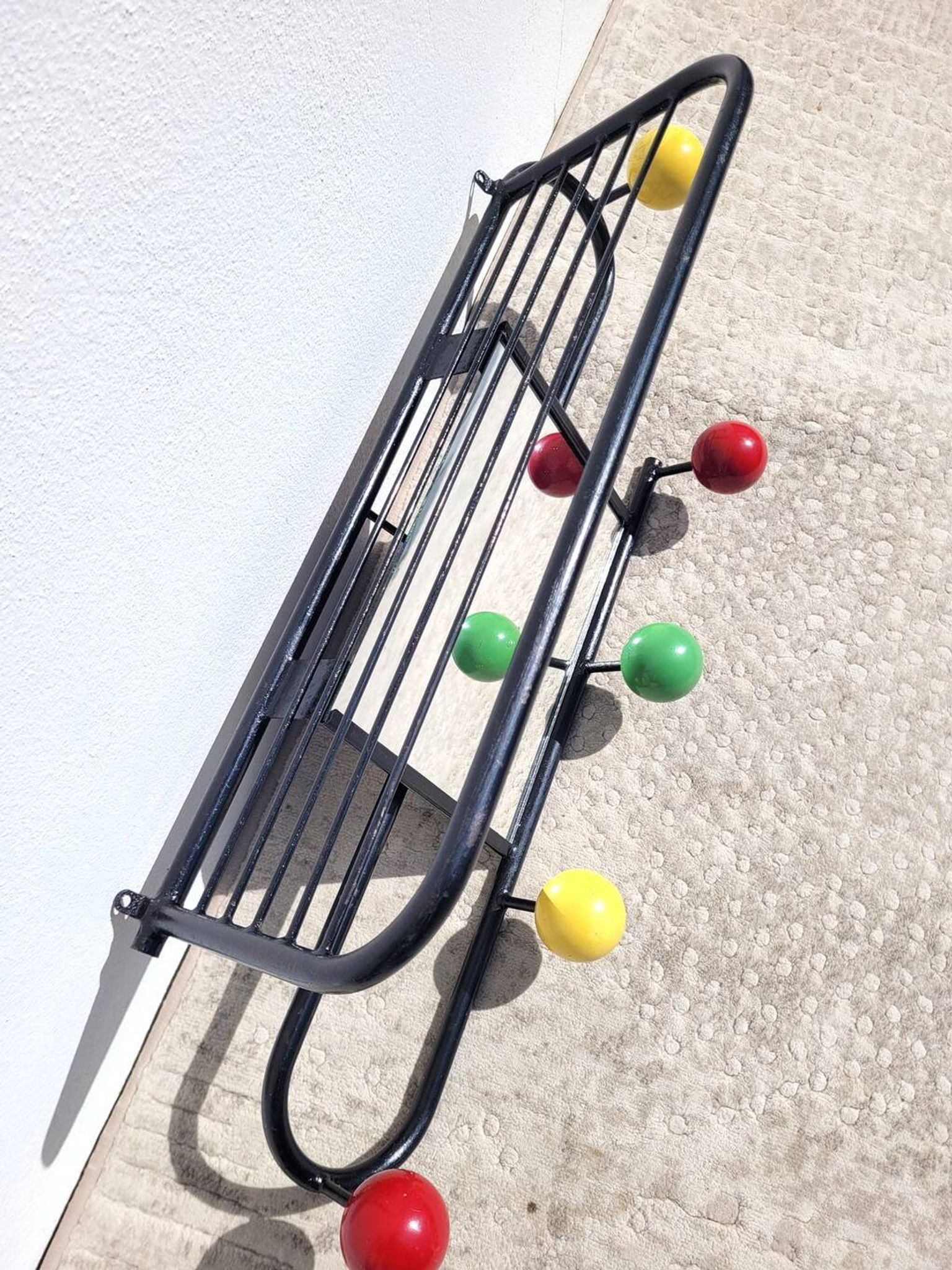Vintage 60s wall-mounted coat rack