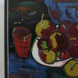 Uldis Rēdelis still life painting "With red vessel" | Latvia | 2005