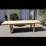 Farmhouse table with oak extensions