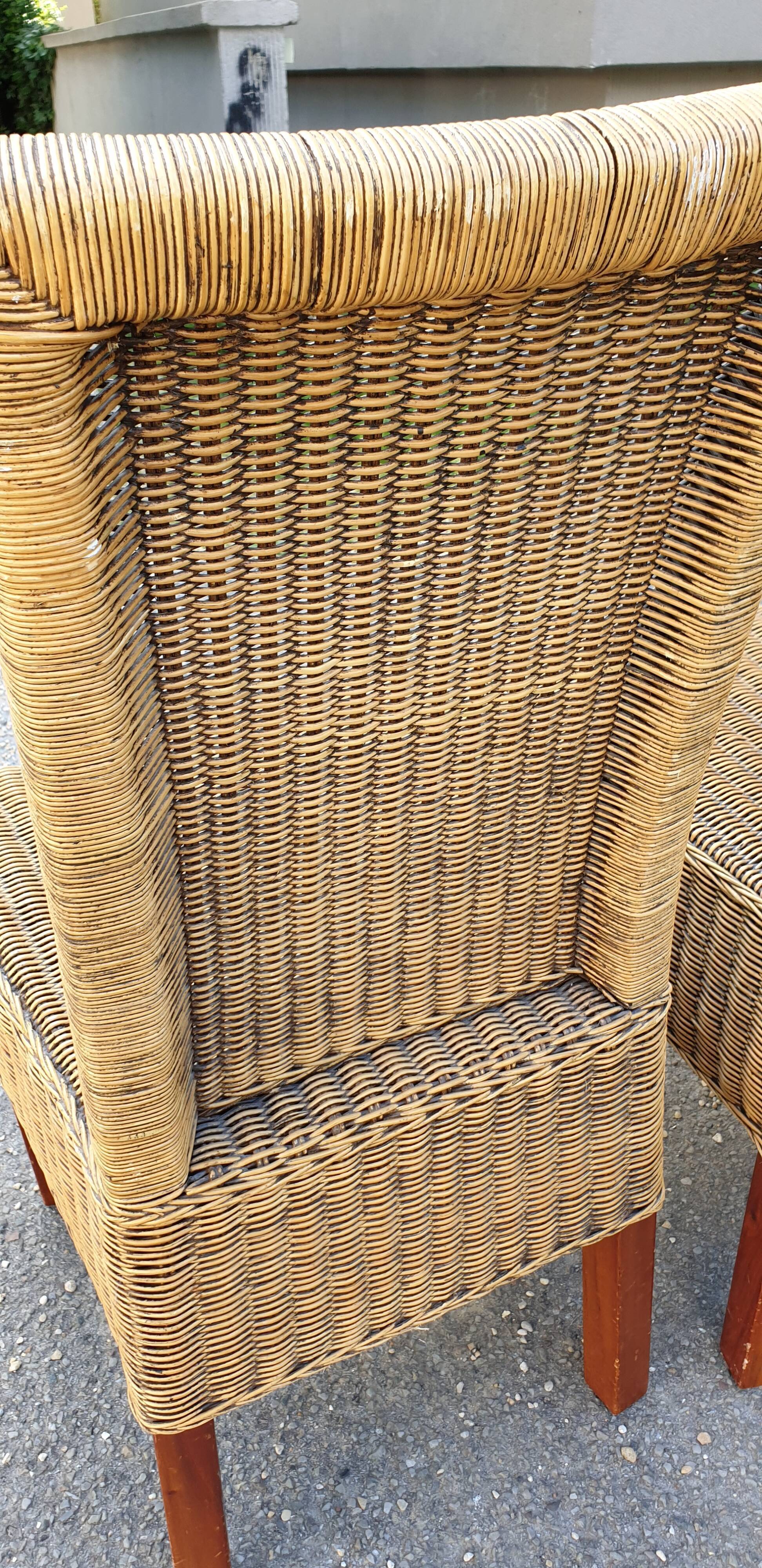 Rattan chair set