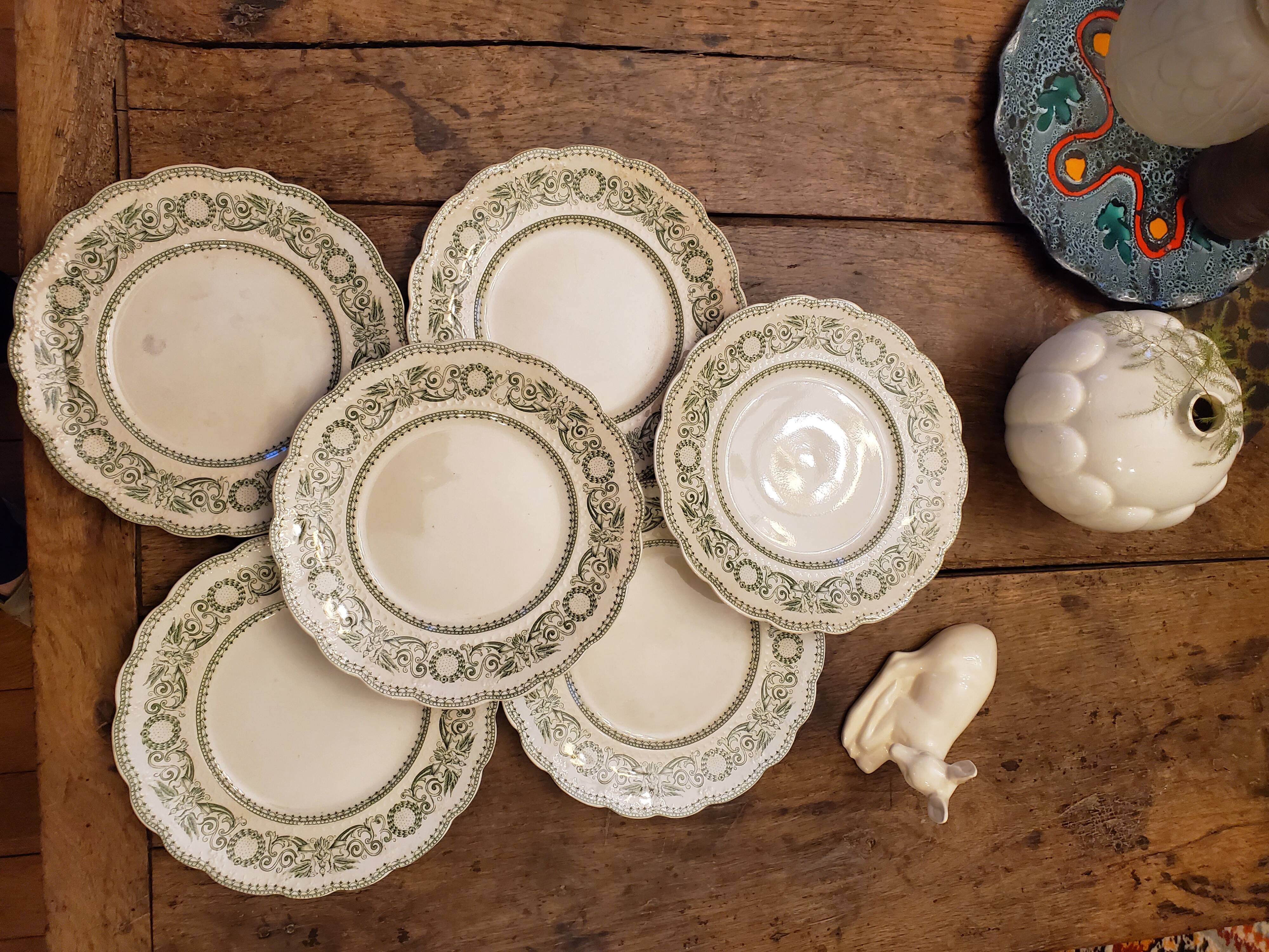 6 flat plates Ridgways england