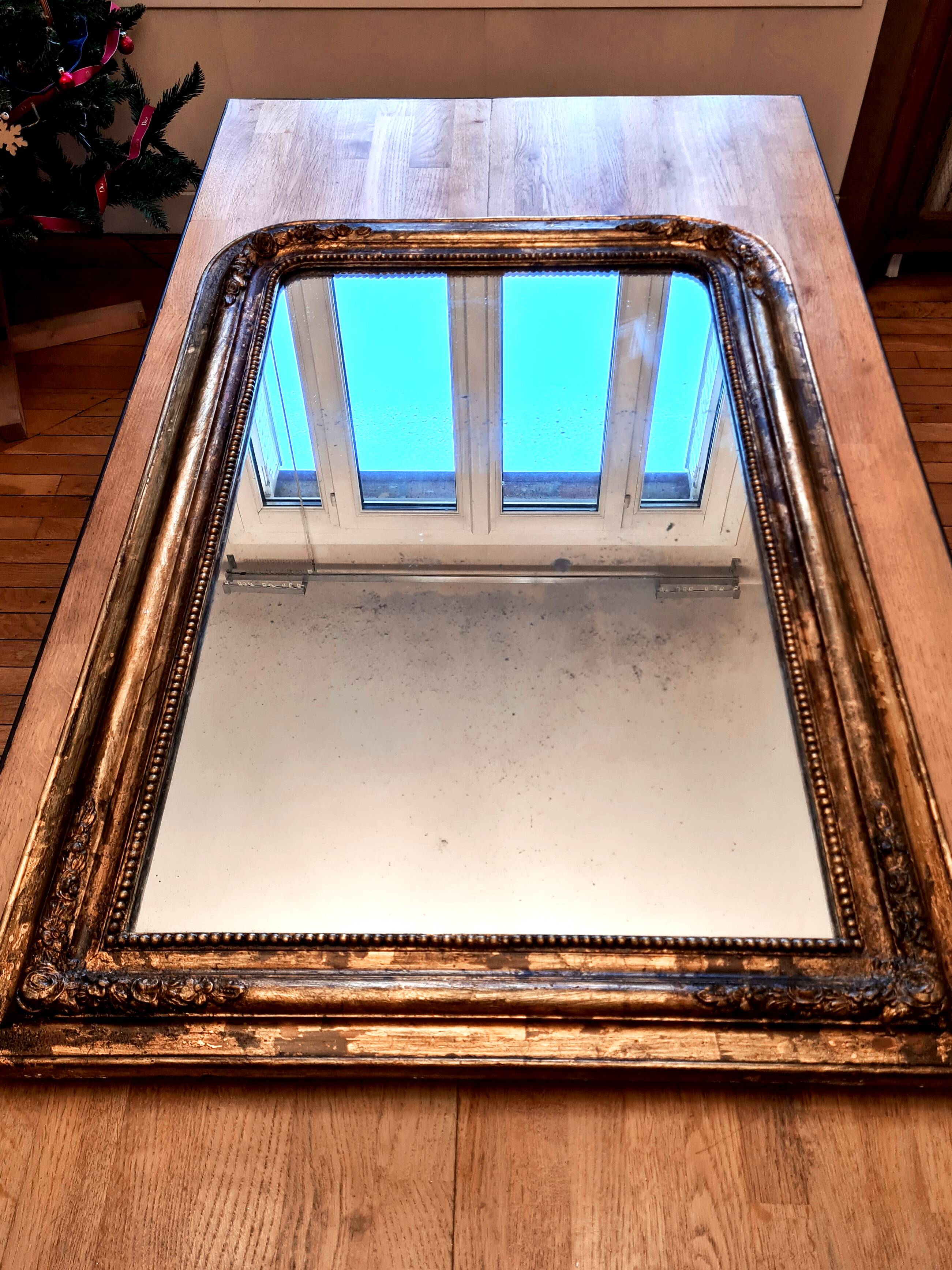 Louis-Philippe gilded mirror "Bertile"