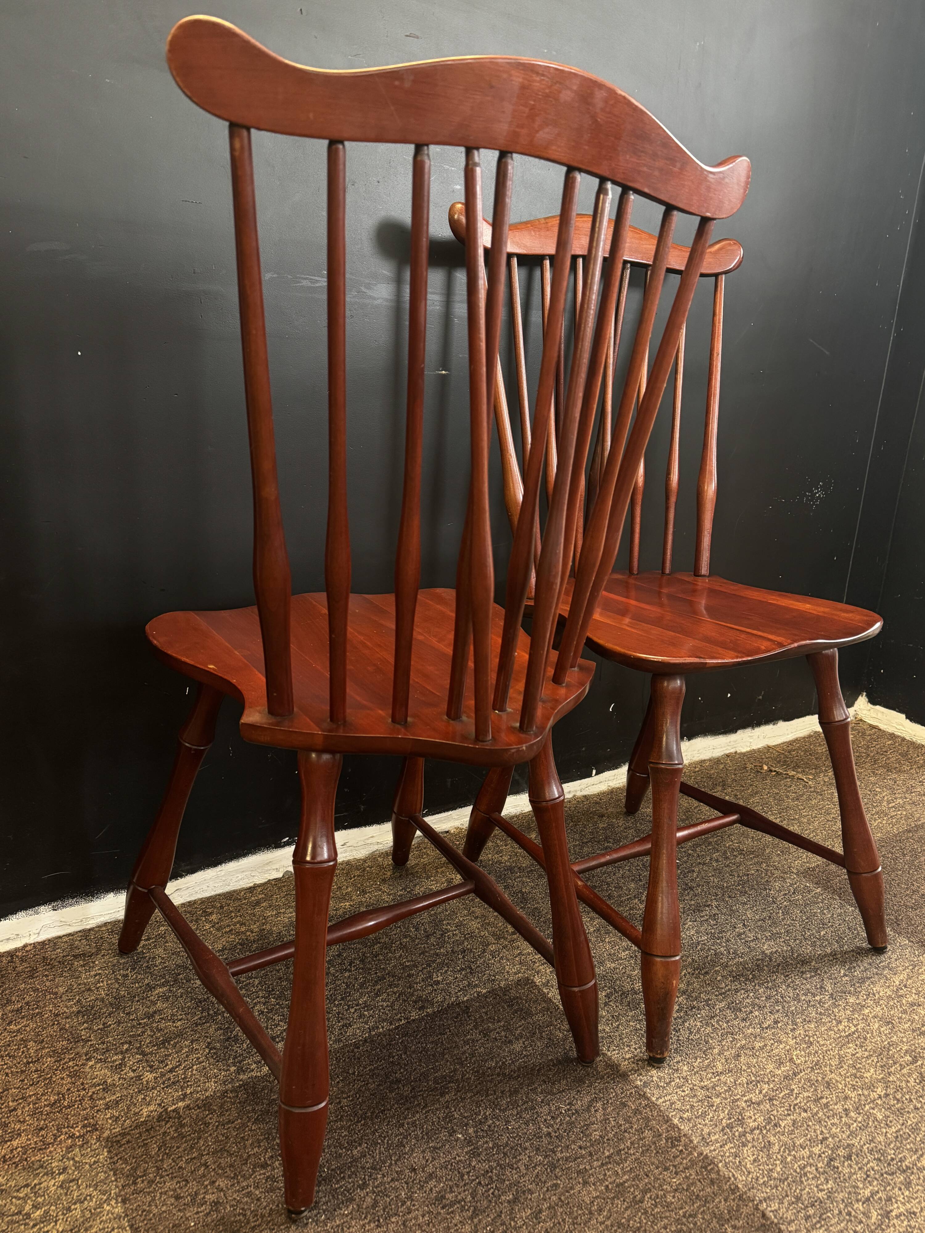 Pair of spindle-back Windsor chairs