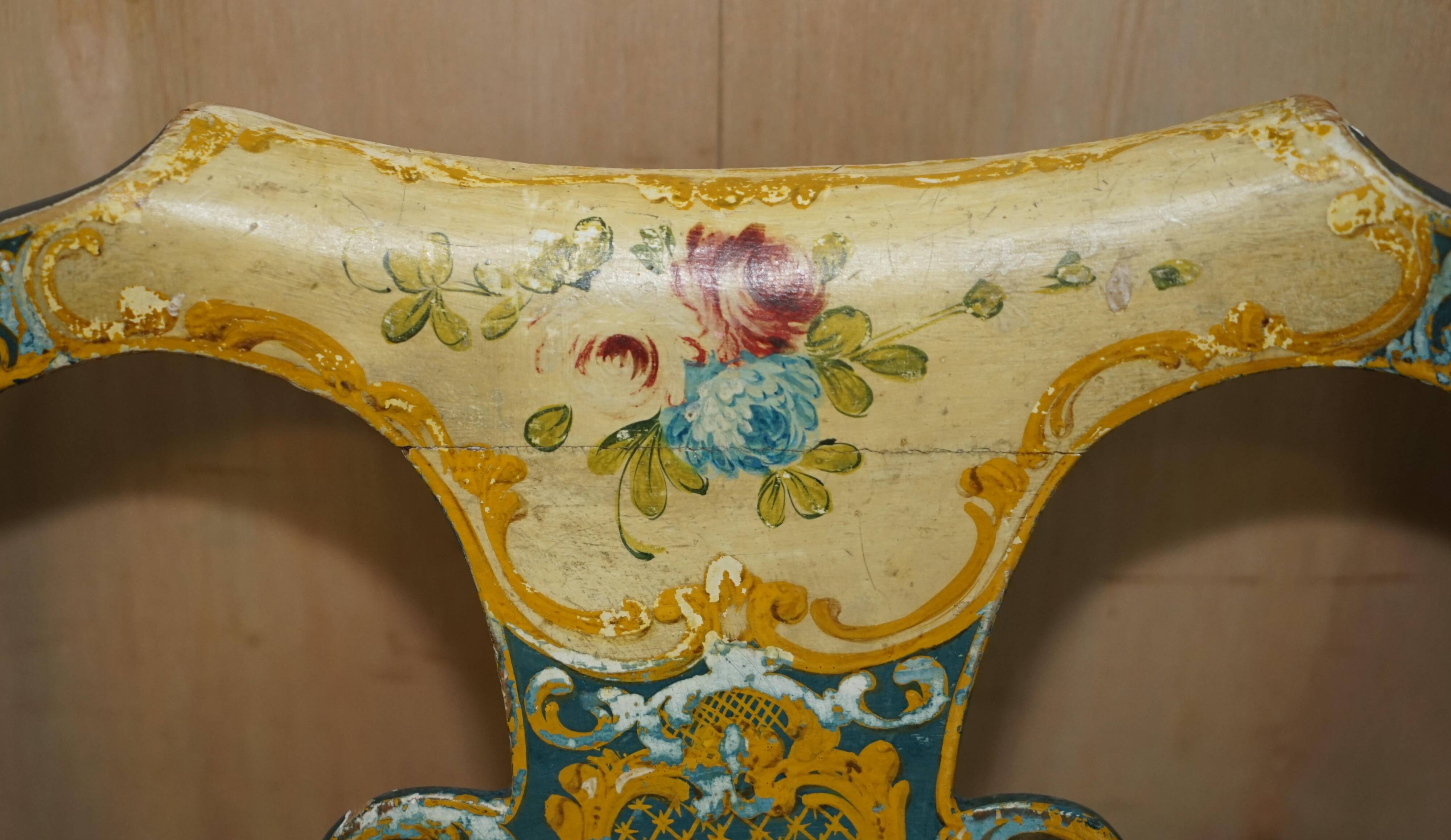 Pair of antique Regency chairs and matching table.