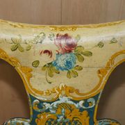 Paire de chaises Regency antiques et table assortie