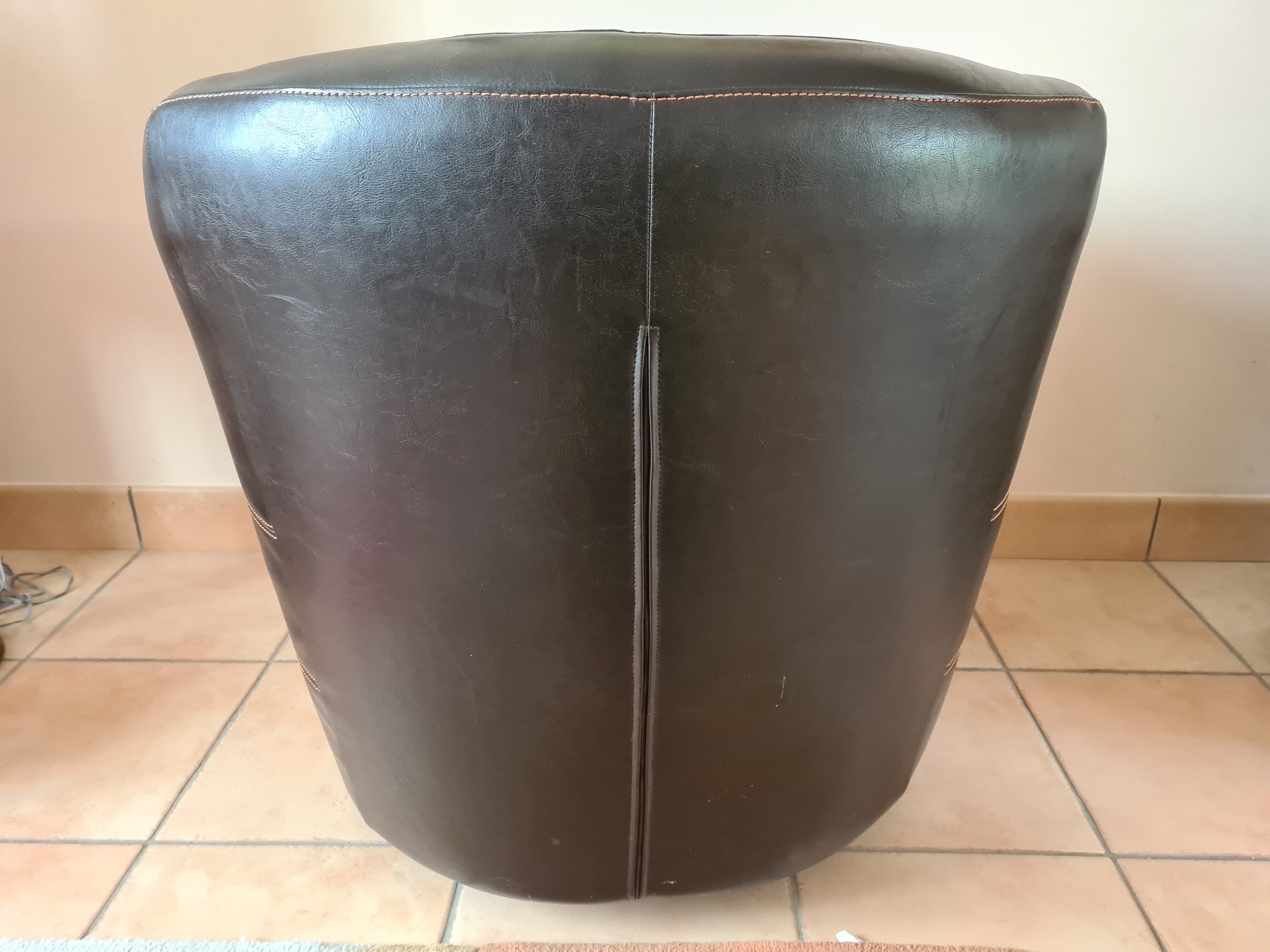 Vintage skai armchair