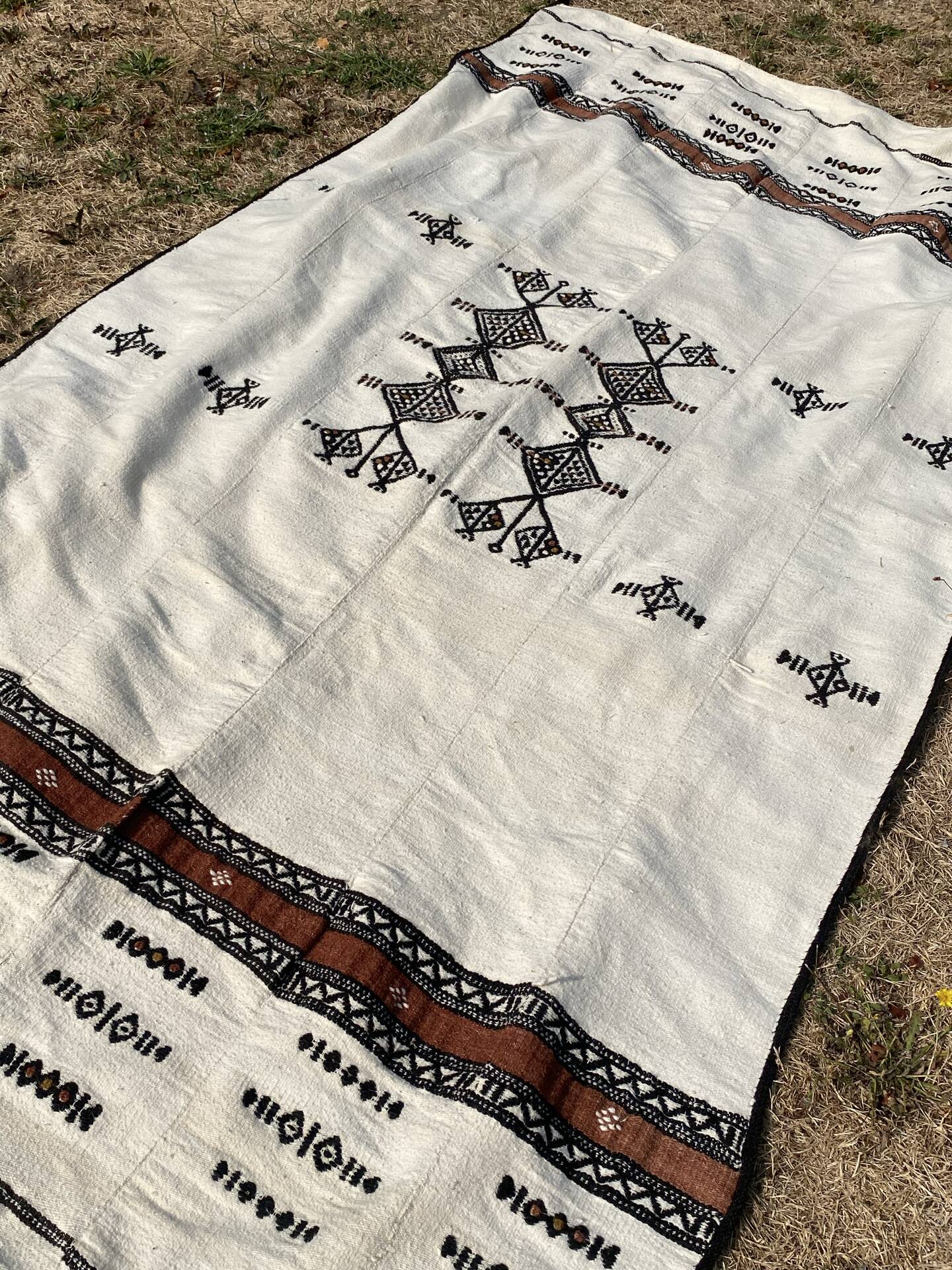 Cuverture plaid antique peul
