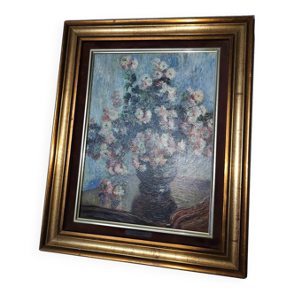 Tableau chrysanthèmes Monet