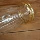 Lovely 1950s glass pitcher with gold gilding and patterns
