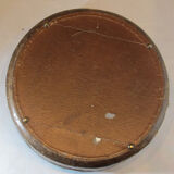 Old box made of wood and leather 19th century