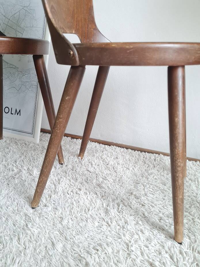 Set of 4 Scandinavian chairs from the 1960s.