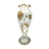 Vase art nouveau avec décor peint de coquelicots et de papillon 1900