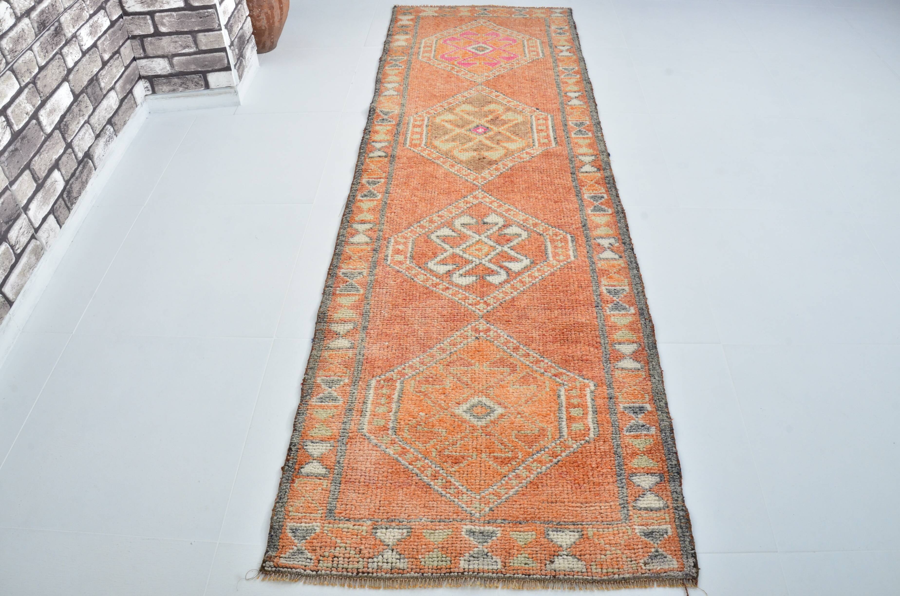 Vintage Oushak RUnner Rug sku 3545