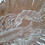 Plat de service en verre