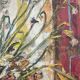 "Flowers", huile sur toile par Branislava Modelska-Jovanovic 1963
